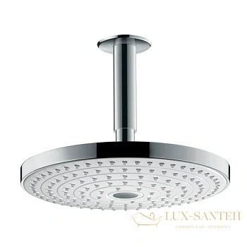 верхний душ hansgrohe raindance select s 240 2jet 26467400 с потолочным подсоединением, ½’ белый/хром