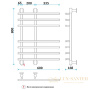 полотенцесушитель электрический energy galaxy 800/600, хром
