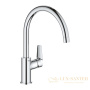 смеситель grohe bauedge 31233001 для мойки, хром