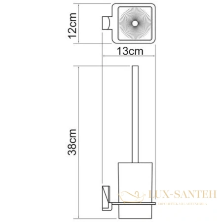 ерш wasserkraft leine k-5027w, хром/белый