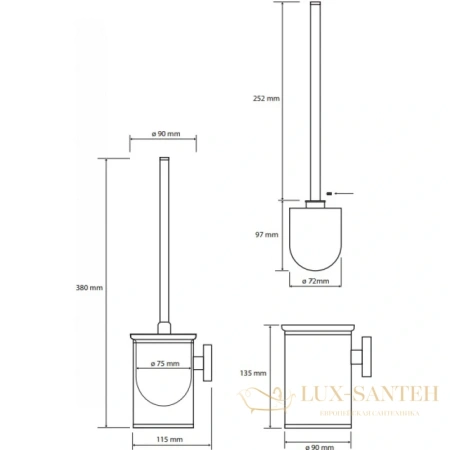 ерш bemeta neo 102313079, нержавеющая сталь