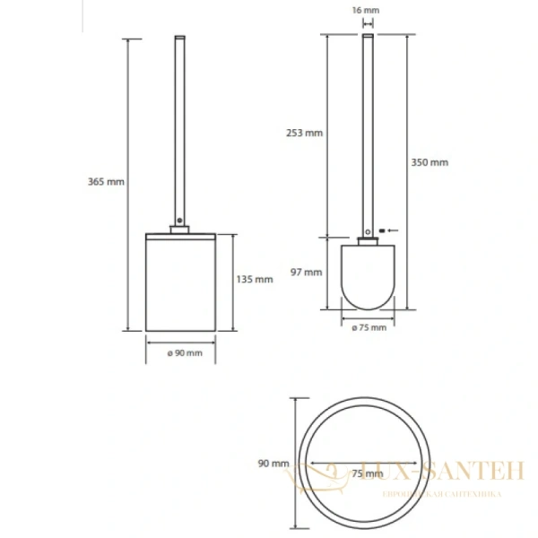 ерш bemeta white 104913094, белый матовый