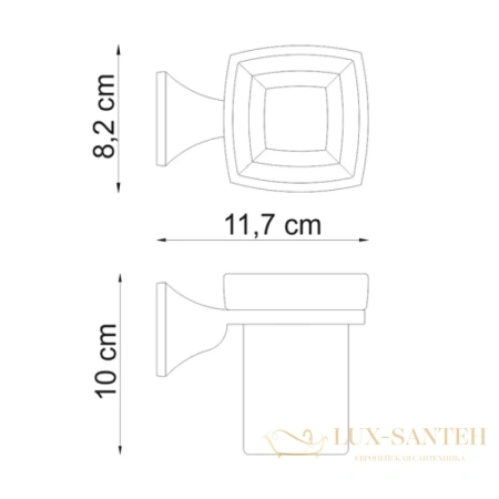 стакан wasserkraft wern k-2528, хром