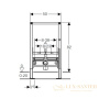 инсталляция для подвесного биде geberit duofix 111.524.00.1 высота 82 см
