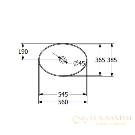 раковина накладная villeroy & boch loop & friends 4a4700r1 ceramicplus 560х380 мм, белый