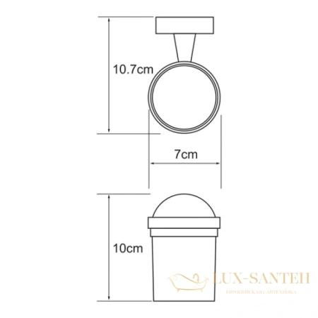 стакан wasserkraft isen k-4028, хром