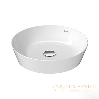 раковина накладная duravit cape cod 2328430000 ⌀ 430 мм, белый