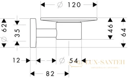 мыльница hansgrohe logis 40515000