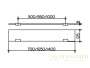 стеклянная полочка keuco edition 400, 11510015140, 1400х8х125 мм