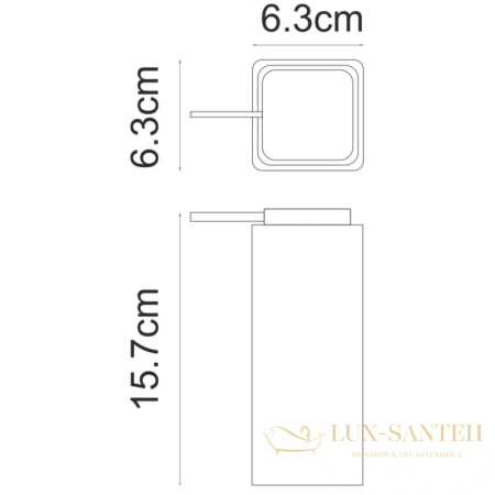 дозатор wasserkraft ems k-16991 235 мл, белый мрамор