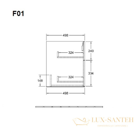 тумба под раковину villeroy & boch finion f01000gf 796х591х498 мм, белый