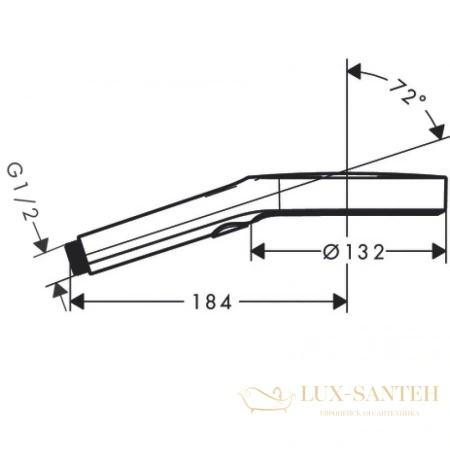 ручной душ hansgrohe rainfinity 130 3j 9l 26865670 матовый черный