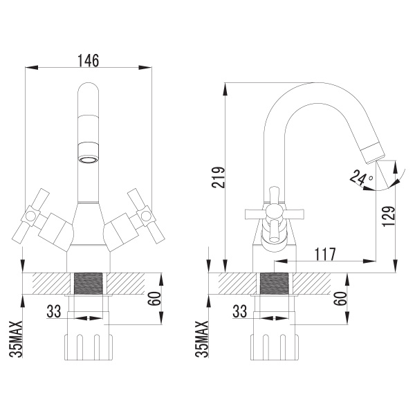 смеситель для раковины lemark neo lm2207c