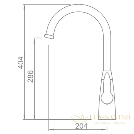 смеситель schein leaf 50221/8032024 для кухни, хром