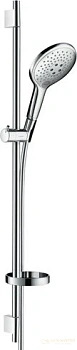 душевой гарнитур hansgrohe raindance select s 150 3iet 27803000 со штангой 90 см и мыльницей