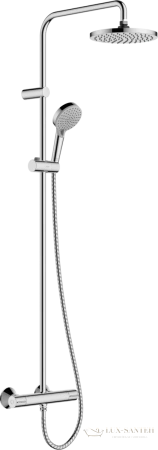 душевая система showerpipe 200 1jet с термостатом hansgrohe vernis blend 26276000, хром