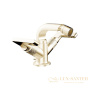 смеситель gessi inciso 58027.246 для биде, gold pvd