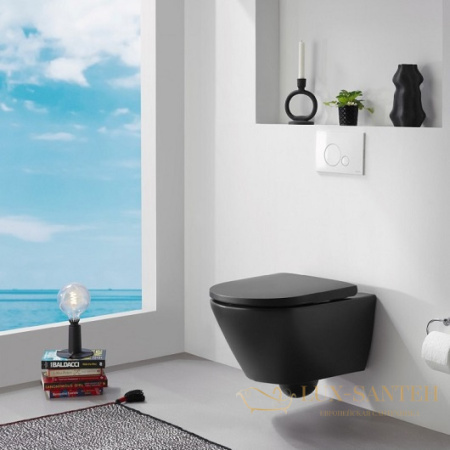 чаша подвесного безободкового унитаза duravit d-neo 2577098900 rimless, антрацит