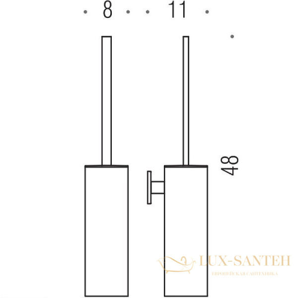 ерш colombo design look b1607.bm, белый матовый