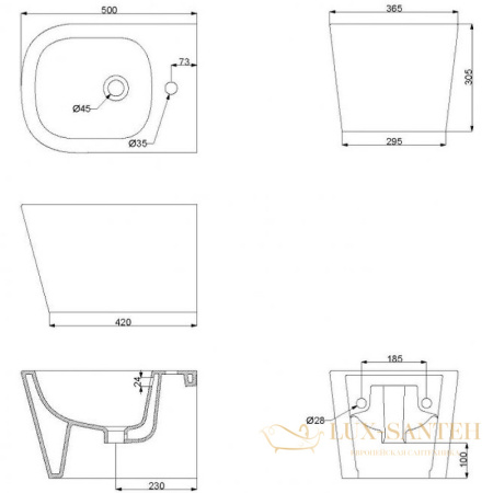 биде belbagno albano bb120bh подвесное, белый