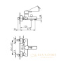 смеситель для ванны cisal less new, lm00013040, настенный, черный матовый