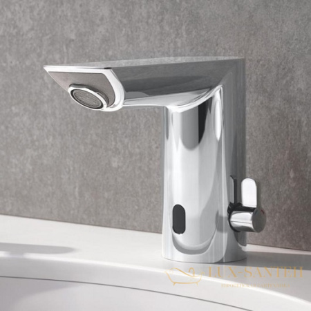 смеситель grohe bau cosmopolitan e 36453000 для раковины электронный, хром