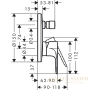 смеситель для душа hansgrohe rebris 72468000