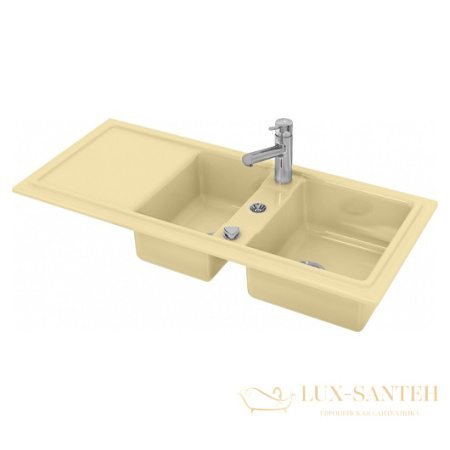 кухонная мойка duravit cassia 83 7513111900 1160х510 мм, бежевый