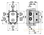 встраиваемая часть gessi 09269.031 термостатического смесителя для ванны и душа