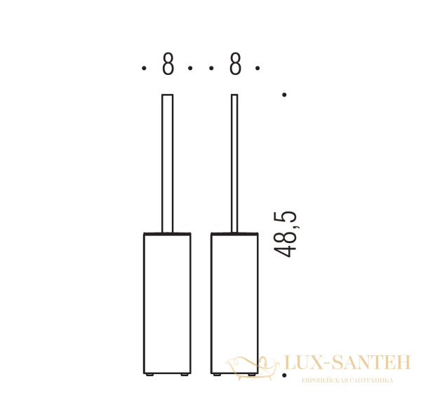 ерш colombo design look b1606.gl напольный, графит полированный