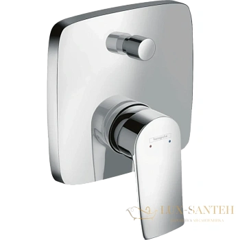 смеситель для ванны hansgrohe metris 31451000, хром