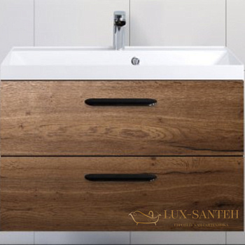 тумба под раковину belbagno aurora aurora-800-2c-so-rt 80 см подвесная, rovere tabacco