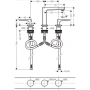 смеситель для раковины hansgrohe metropol 32515670, черный