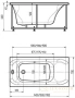 акриловая ванна aquatek альфа 140x70 alf140-0000023 без фронтального экрана, без гидромассажа