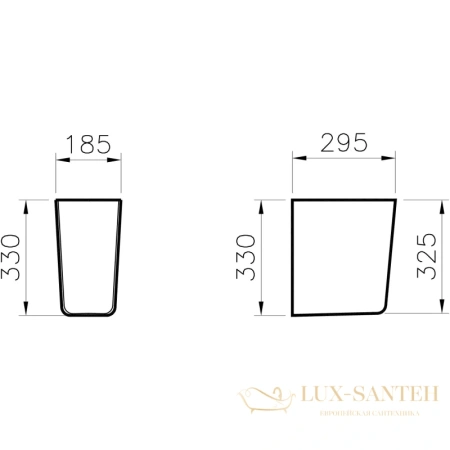 полупьедестал vitra s20 5281b003-7201, белый