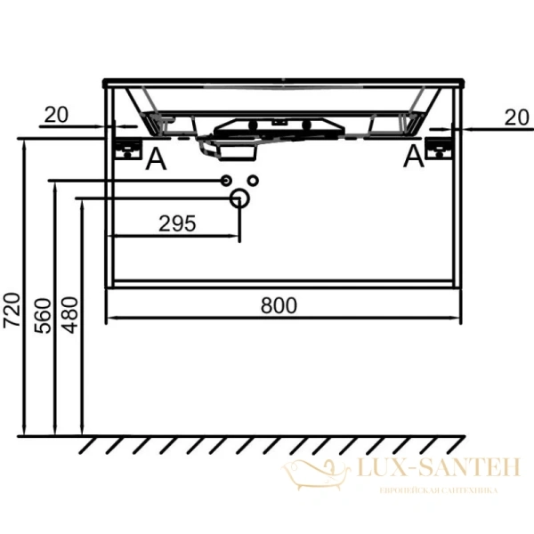 тумба jacob delafon odeon rive gauche eb2512-r9-n18 80 см, белый