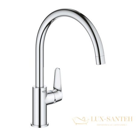 смеситель grohe baucurve 31536001 для мойки, хром