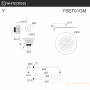 система для душа скрытого монтажа whitecross y yset01gm, оружейная сталь