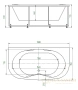 акриловая ванна aquatek мелисса 180x95 mel180-0000011 фронтальный+боковые экраны 2 шт.