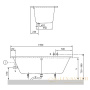 акриловая ванна villeroy & boch o.novo uba190cas2v-01 прямоугольная 190 х 90 см, белый