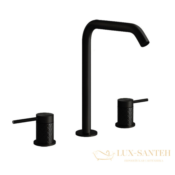 смеситель для раковины высокий gessi 316 intreccio 54111.299, black xl