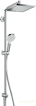 душевая система hansgrohe crometta e 240 1jet showerpipe reno ecosmart 27289000, хром