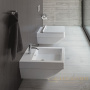 чаша подвесного безободкового унитаза duravit vero air 2525090000 rimless, белый