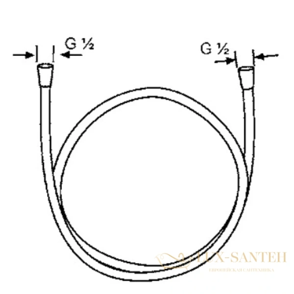душевой шланг kludi suparaflex silver 6107105-00 125 см, хром
