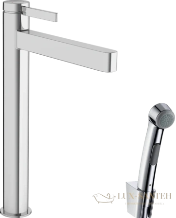 смеситель для раковины hansgrohe finoris 76220000 260 с гигиеническим душем