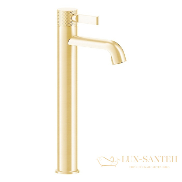 смеситель для раковины высокий gessi inciso 58003.246, gold pvd