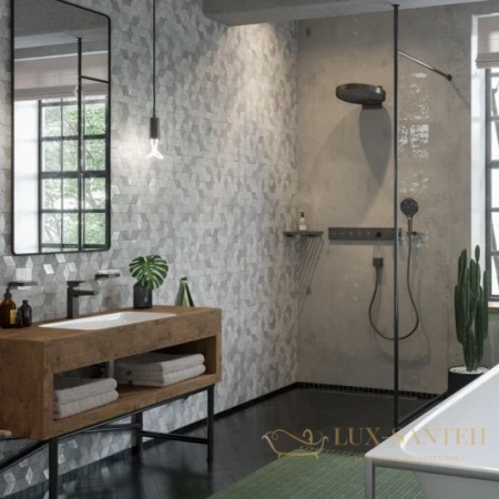 мыльница hansgrohe addstoris 41746340 черный хром