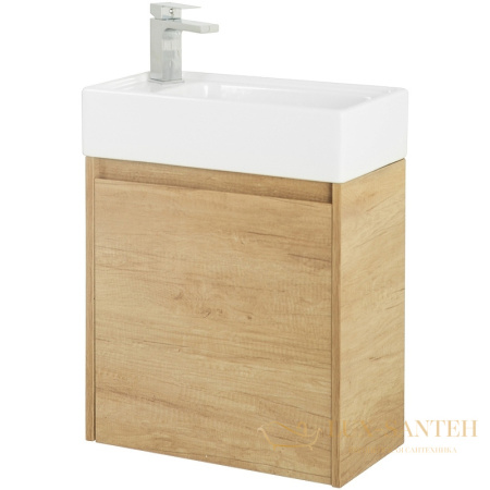 тумба под раковину belbagno kraft mini kraft mini-500/260-1a-so-rnn-l 50 см l подвесная, rovere nebrasca nature