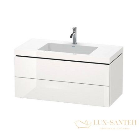 тумба с раковиной duravit l-cube lc6928o2222 1000х480х500 мм, белый