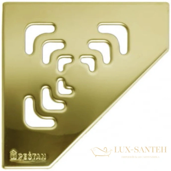 душевой трап bettoserb confluo standard angle gold vertical 13000131 194x194/50 мм, золотой